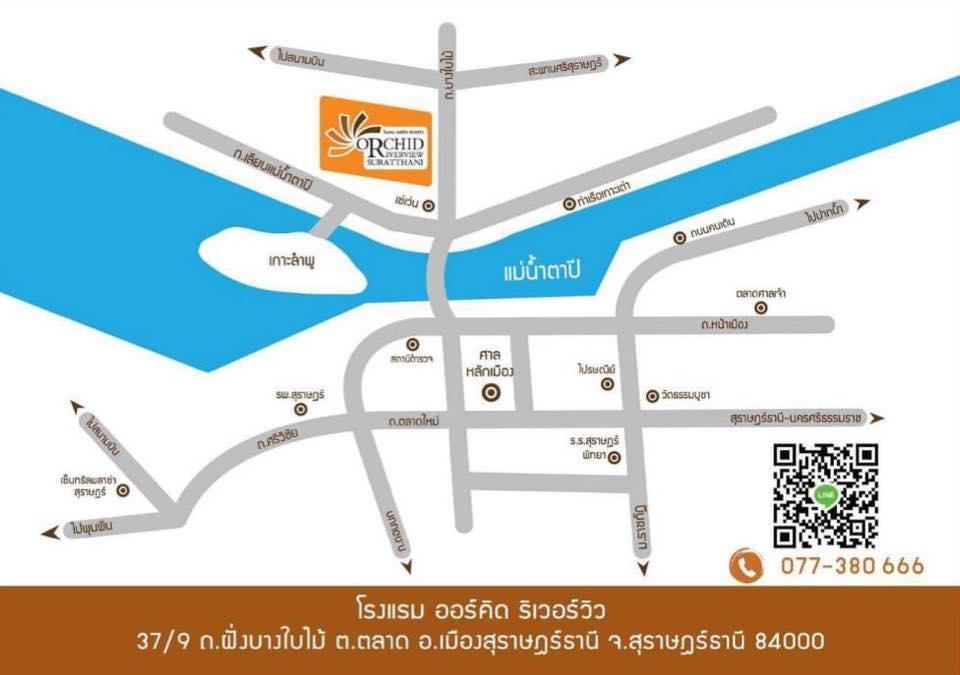 Orchid Riverview Hotel Surat Thani Buitenkant foto